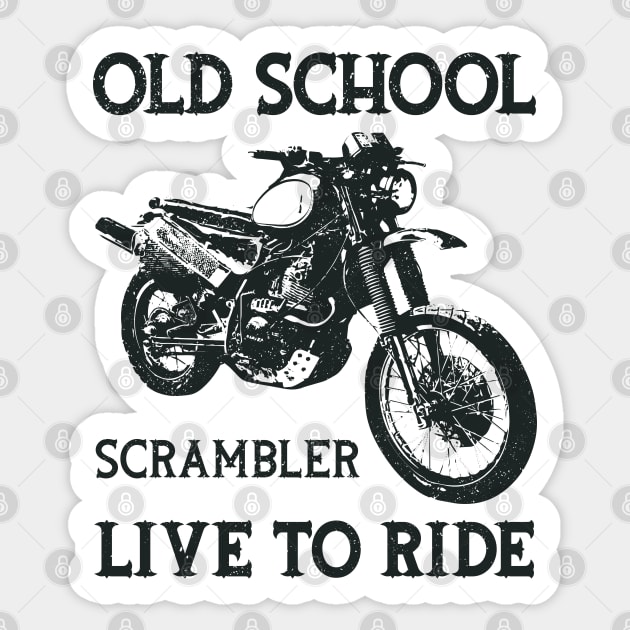 Old School Scrambler Sticker by Thespot